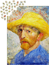Cargar imagen en el visor de la galería, ROMPECABEZAS SELF PORTRAIT WITH A STRAW HAT VINCENT VAN GOGH 1000 PCS (ENJOY-1143)