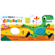 Cargar imagen en el visor de la galería, NEVER TOUCH A DINOSAUR! STROLLER BOOK (BB)