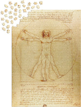 Cargar imagen en el visor de la galería, ROMPECABEZAS THE VITRUVIAN MAN LEONARDO DA VINCI 1000 PCS (ENJOY-1557)