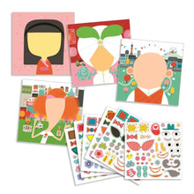Cargar imagen en el visor de la galería, SET CREAR CON CALCOMANIAS CARAS TODAS DIFERENTES (DJ08934)