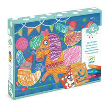 Cargar imagen en el visor de la galería, CAJA DE MANUALIDADES COLOREAR CON PLANTILLAS CIRCO (DJ08989)