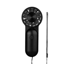 Cargar imagen en el visor de la galería, MINI VENTILADOR PORTATIL NEGRO (FA12-BK)
