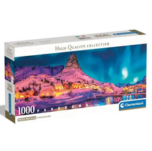 Cargar imagen en el visor de la galería, COLORFUL NIGHT OVER LOFOTEN ISLANDS COMPACT PANORAMA 1000 PCS (39870)