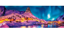 Cargar imagen en el visor de la galería, COLORFUL NIGHT OVER LOFOTEN ISLANDS COMPACT PANORAMA 1000 PCS (39870)