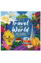 Cargar imagen en el visor de la galería, CALENDARIO DE PARED LETS TRAVEL AROUND THE WORLD 2027 (CAL270049)