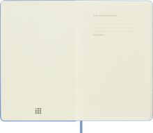 Cargar imagen en el visor de la galería, RULED NOTEBOOK LARGE HARD COVER HYDRANGEA BLUE