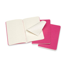 Cargar imagen en el visor de la galería, RULED CAHIER JOURNAL SET OF 3 XLARGE KINETIC PINK