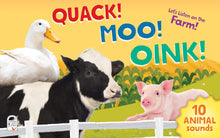 Cargar imagen en el visor de la galería, QUACK MOO OINK LISTEN TO ANIMALS AROUND THE FARM (BB)