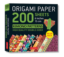 Cargar imagen en el visor de la galería, ORIGAMI PAPER 200 SHEETS KIMONO PATTERNS 6