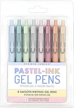 Cargar imagen en el visor de la galería, SET 8 LAPICEROS GEL COLORES PASTEL (344397)