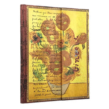 Cargar imagen en el visor de la galería, LIBRETA VAN GOGH SUNFLOWERS ULTRA LINED (1518-6)