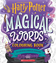 Cargar imagen en el visor de la galería, HARRY POTTER MAGICAL WORDS COLORING BOOK (24 COLOR & FRAME POSTERS)