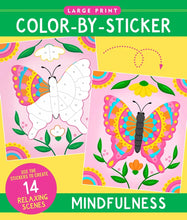Cargar imagen en el visor de la galería, LIBRO COLOREAR CON STICKERS ILUSTRACIONES GRANDES MINDFULNESS (347275)