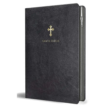 Cargar imagen en el visor de la galería, BIBLIA REINA VALERA 1960 LETRA GRANDE NEGRA CON ZIPPER