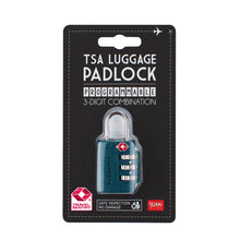 Cargar imagen en el visor de la galería, CANDADO TSA LUGGAGE PADLOCK PETROL BLUE (TSA0003)