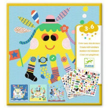 Cargar imagen en el visor de la galería, SET CREAR CON STICKERS ANIMALES MARINOS (DJ08931)