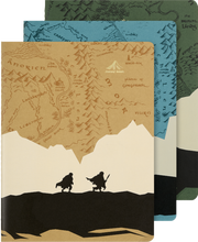 Cargar imagen en el visor de la galería, SET 3 LIBRETAS CAHIER RAYADAS XLARGE EL SEÑOR DE LOS ANILLOS