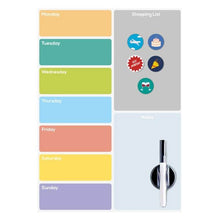Cargar imagen en el visor de la galería, PIZARRA MAGNETICA PARA NEVERA CON ROTULADOR WEEK PLANNER (27143)