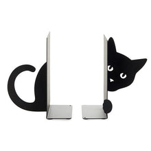 Cargar imagen en el visor de la galería, SUJETA LIBROS HIDDEN CAT NEGRO (27563)