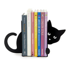 Cargar imagen en el visor de la galería, SUJETA LIBROS HIDDEN CAT NEGRO (27563)