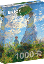 Cargar imagen en el visor de la galería, ROMPECABEZAS WOMAN WITH A PARASOL MADAME MONET AND HER SON CLAUDE MONET 1000 PCS (ENJOY-1215)
