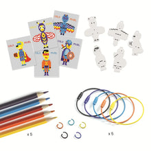 Cargar imagen en el visor de la galería, CAJA DE MANUALIDADES CREAR TU PULSERA HEROES PIXEL ART (DJ79005)
