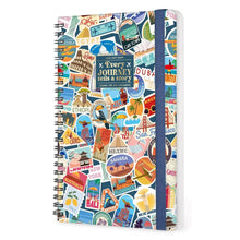 Cargar imagen en el visor de la galería, AGENDA SEMANAL 12M GRANDE CON ESPIRAL TRAVEL STICKERS 2027 (AG2712165)
