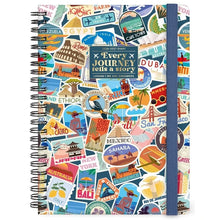 Cargar imagen en el visor de la galería, AGENDA SEMANAL 12M GRANDE CON ESPIRAL TRAVEL STICKERS 2027 (AG2712165)
