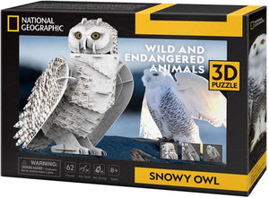 ROMPECABEZAS 3D SNOWLY OWL 62 PCS (DS1079h)