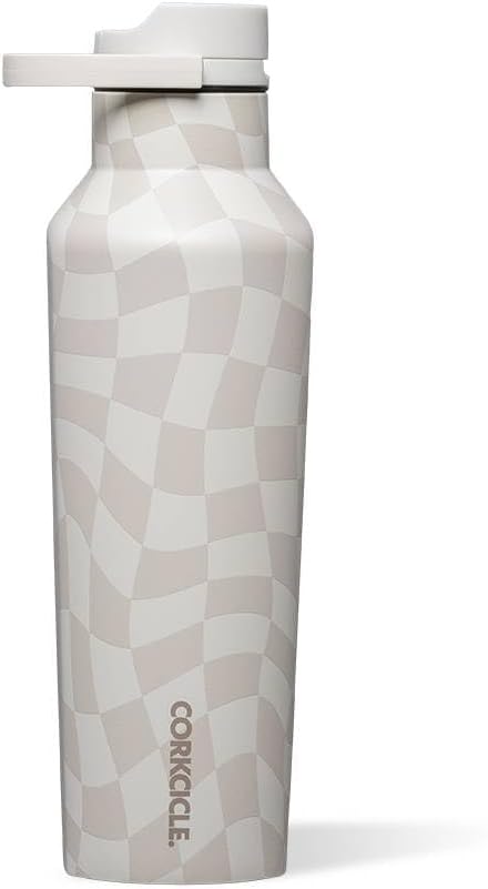 BOTELLA SPORT CANTEEN WAVY CHECKERBOARD NEUTRALS 595 ML 20 OZ (2020PWCN)