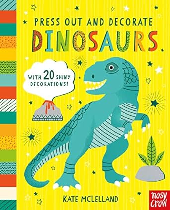 PRESS OUT AND DECORATE DINOSAURS (BB)
