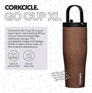 VASO GO CUP XL WALNUT WOOD 887 ML 30 OZ (2830PWW)