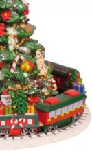 Cargar imagen en el visor de la galería, ARBOL DE NAVIDAD Y TREN DE REGALOS CON MUSICA (59129)
