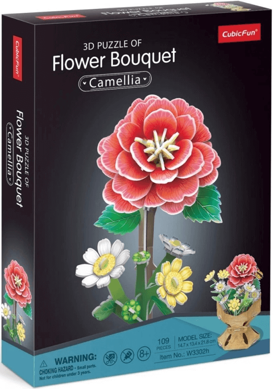 ROMPECABEZAS 3D FLOWER BOUQUET ROSE 120 PIECES (W3301H)