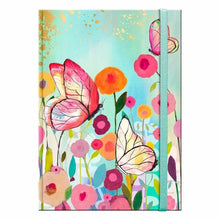 Cargar imagen en el visor de la galería, LIBRETA TD MEDIANA BUTTERFLY TURQUESA (BUT-17-1)
