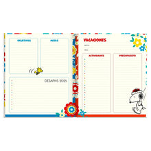 Cargar imagen en el visor de la galería, AGENDA SNOOPY CUADERNO SEMANAL 2025 (AG-13-25)
