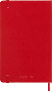 12M WEEKLY NOTEBOOK LARGE SCARLET RED HARD COVER 2025