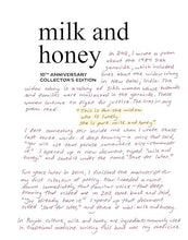 Cargar imagen en el visor de la galería, MILK AND HONEY (10TH ANNIVERSARY EDITION) (HC)
