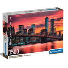 Cargar imagen en el visor de la galería, ROMPECABEZAS EAST RIVER AT DUSK COMPACT 1500 PCS (31712)
