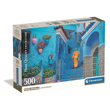 Cargar imagen en el visor de la galería, ROMPECABEZAS BLUE STREET OF CHEFCHAOUEN COMPACT 500 PCS (35621)
