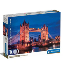 Cargar imagen en el visor de la galería, ROMPECABEZAS TOWER BRIDGE AT NIGHT COMPACT 1000 PCS (39772)
