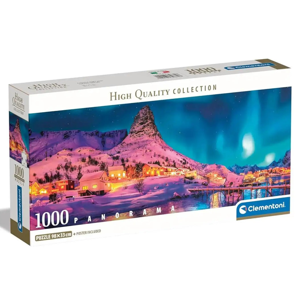 COLORFUL NIGHT OVER LOFOTEN ISLANDS COMPACT PANORAMA 1000 PCS (39870)