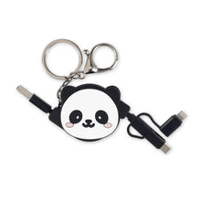 Cargar imagen en el visor de la galería, CABLE DE CARGA 3 EN 1 RETRACTIL PANDA (TRC0003)
