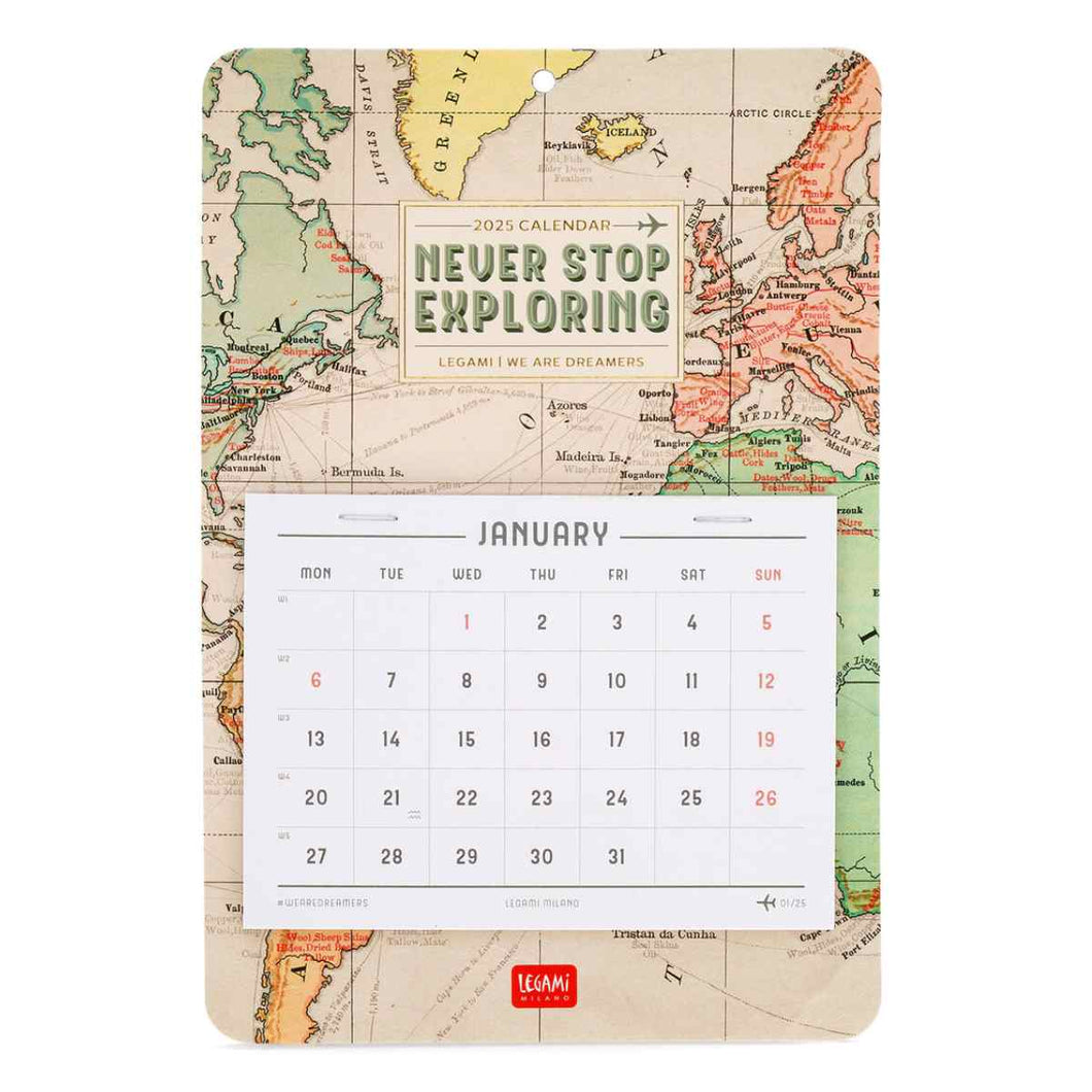 CALENDARIO DE PARED 13 MESES TRAVEL 2025 (CALKC250001)