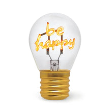 Cargar imagen en el visor de la galería, LAMPARA DE MESA BULB FICTION BE HAPPY (CLB0015)
