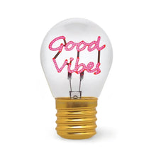Cargar imagen en el visor de la galería, LAMPARA DE MESA BULB FICTION GOOD VIBES (CLB0016)
