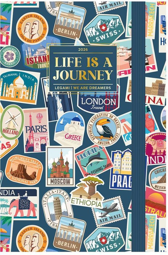 AGENDA 2026 DIARIA 12M PEQUEÑA PHOTO TRAVEL STICKERS