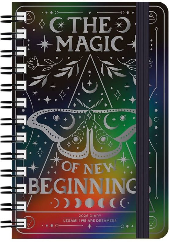 AGENDA 2026  SEMANAL 12M GRANDE CON ESPIRAL MOTH