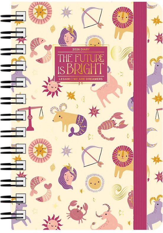 AGENDA 2026 SEMANAL 12M GRANDE CON ESPIRAL ZODIAC