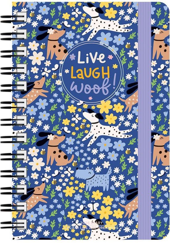 AGENDA 2026 SEMANAL 12M GRANDE CON ESPIRAL DOGS